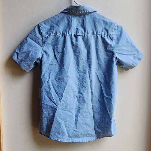 Urban Pipeline Blue Shortsleeve Button Down Shirt Size Medium - Picture 10 of 12